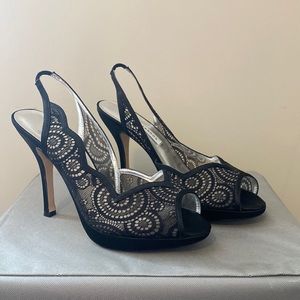 Caparros Black Lace Heel